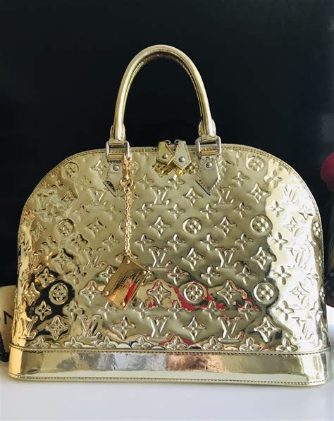 metallic louis vuitton bag.